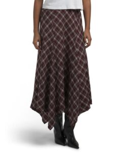 Image of sale on Plaid Maxi Skirt